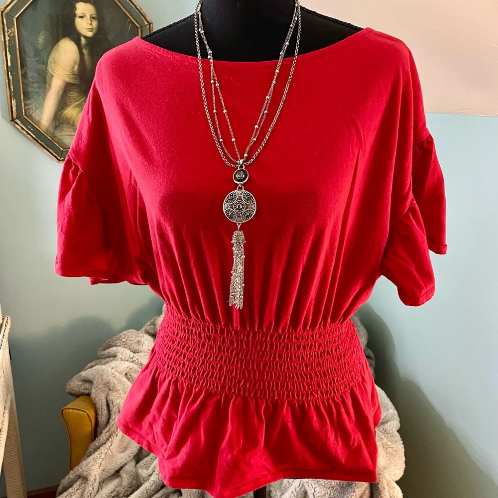 INC Red XL Top
